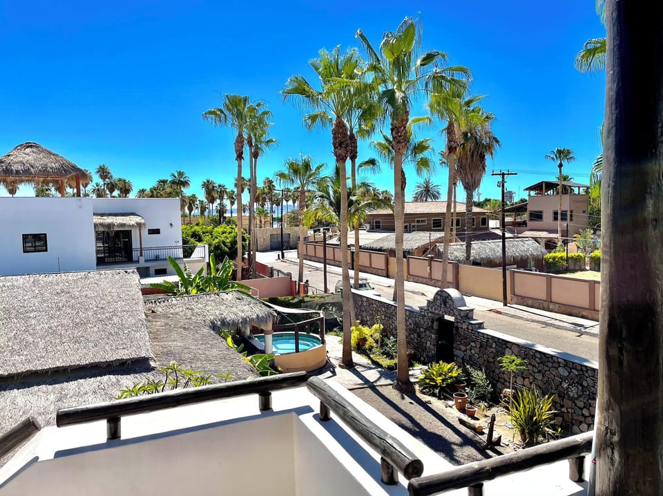 View from the casita balcony towards the Sea of Cortez and the islands!