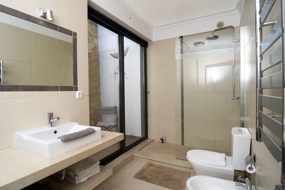 Modern bathroom with shower