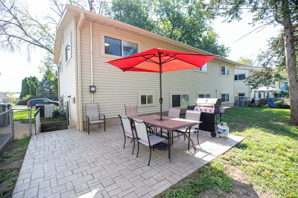 Fully fenced yard