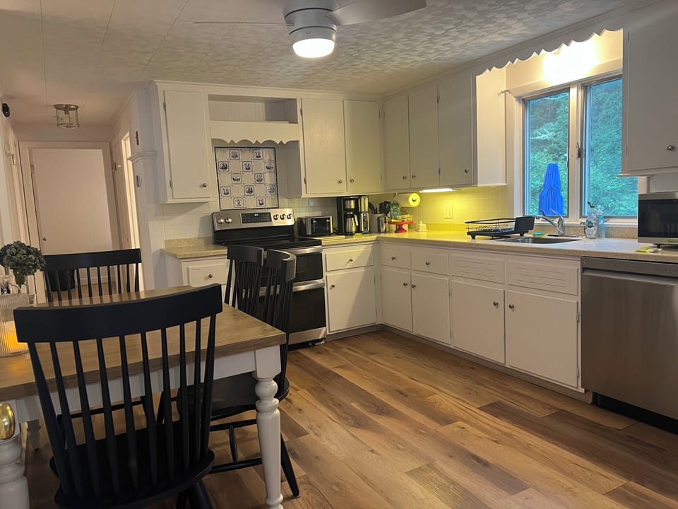 Kitchen - Dishwasher, Microwave, Ninja coffee maker.