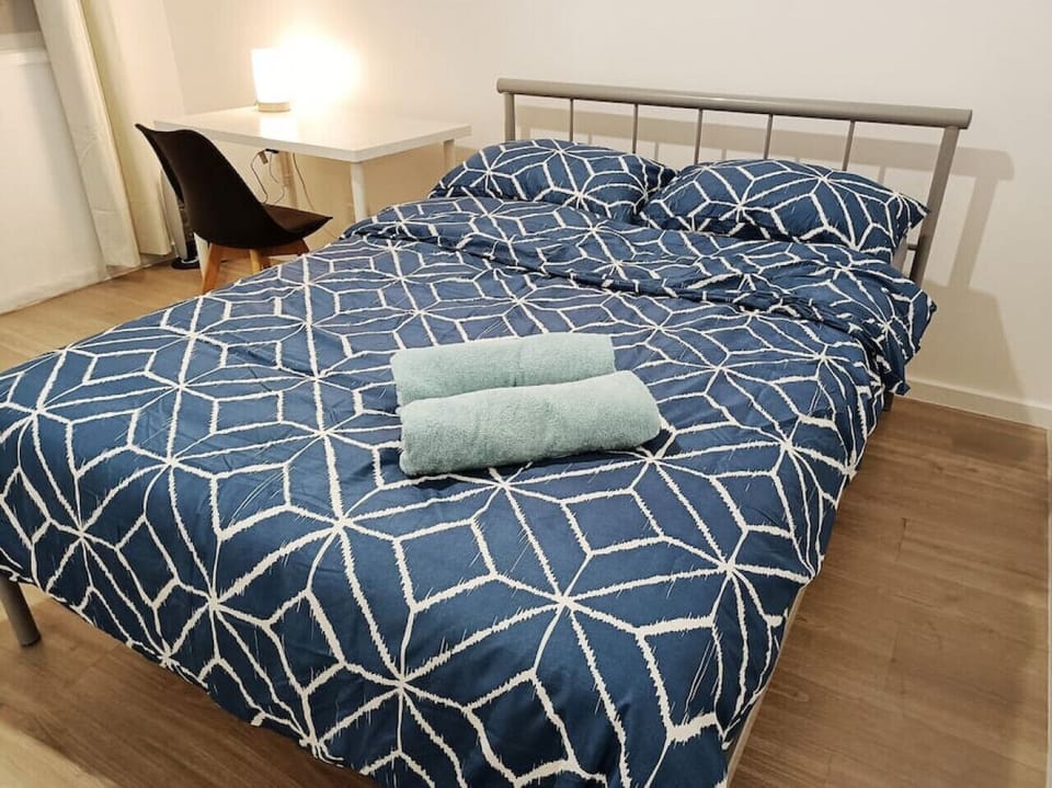 Bedroom 1 - Double Bed with Work Desk
