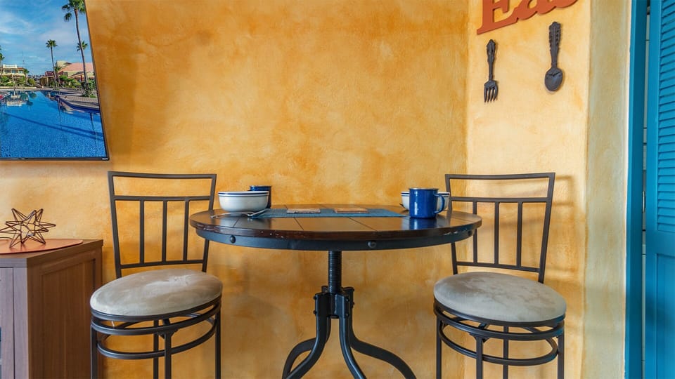 Cafe table for two