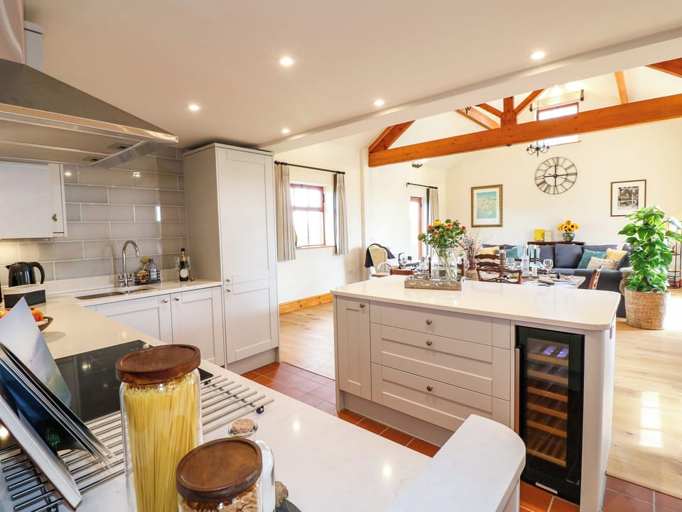 Fridge, dishwasher, electric kettle, toaster