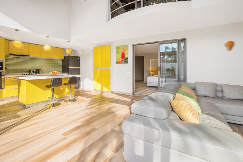 Premium Villa, 2 Bedrooms, Terrace, Poolside | Private kitchen | Coffee/tea maker, electric kettle, highchair