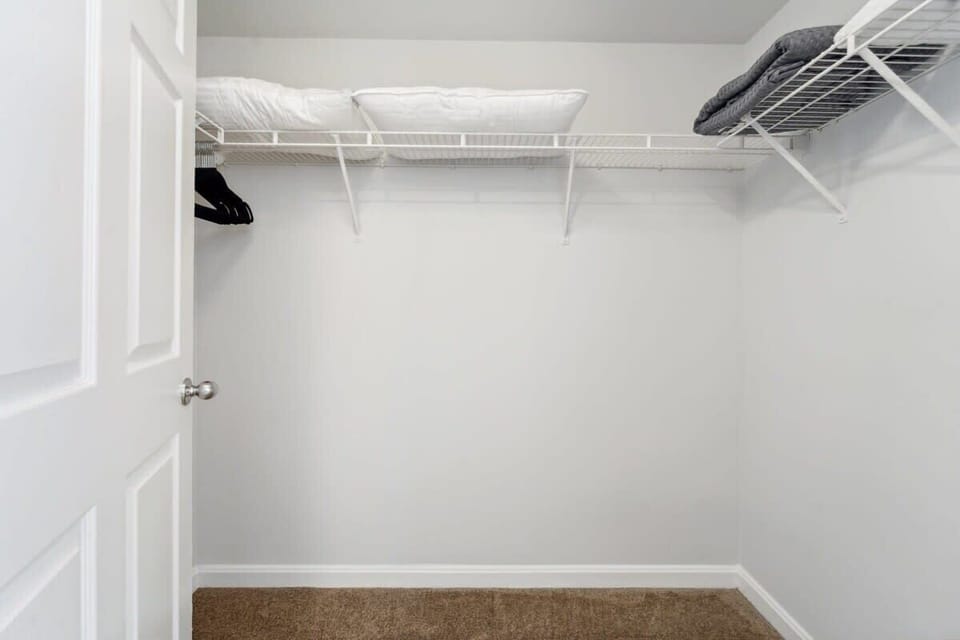 Closet with shelves