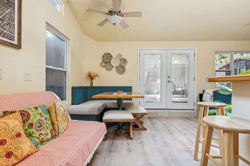 Open feel dining area