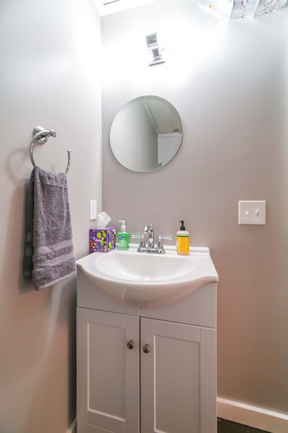 First floor half bath