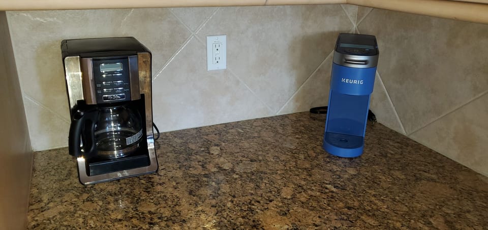 Brew Coffee just the way you like it with the coffee pot or the Keurig.
