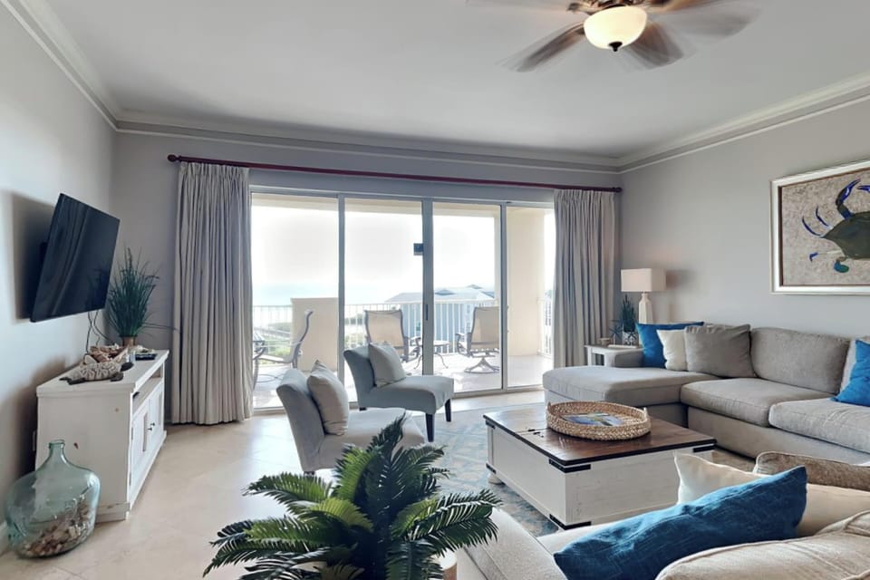 Living Area - Balcony Access + Smart TV