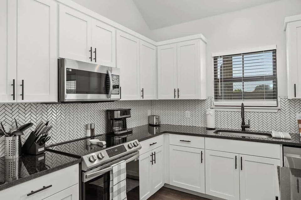 Ample counter space perfect for whipping up a delicious meal.