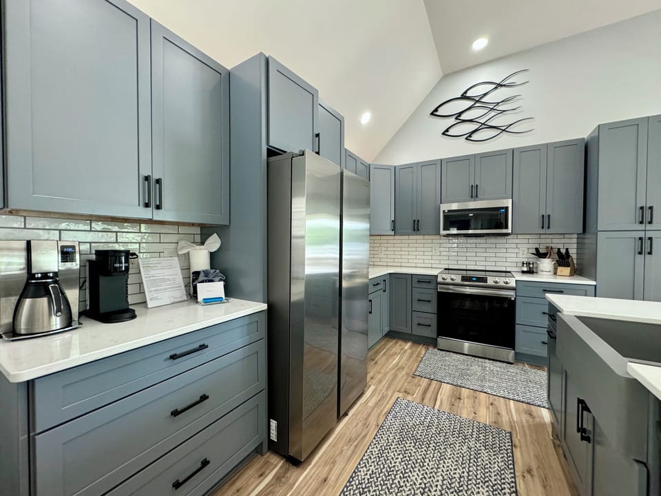 Kitchen with Keurig and drip coffee maker