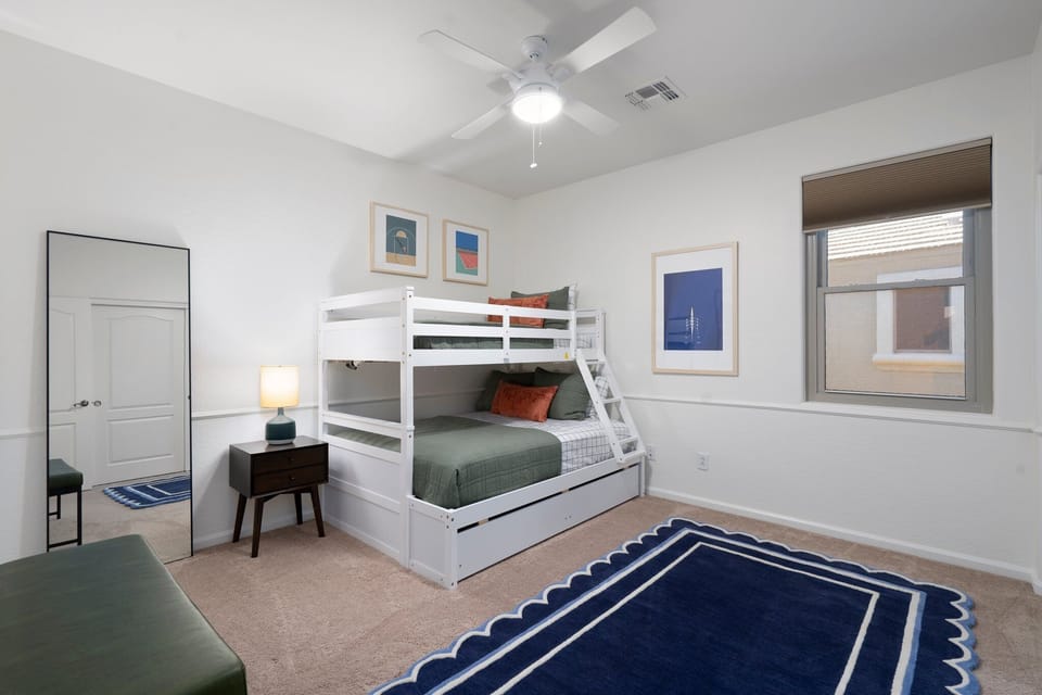 Bedroom with Full and Twin Beds