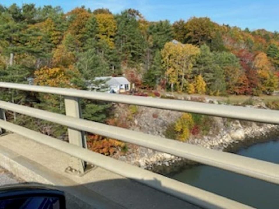 View of the home from the bridge !