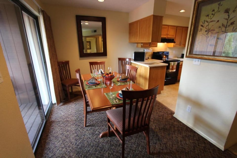Prepare your home cooked meals and enjoy them around your dining table!