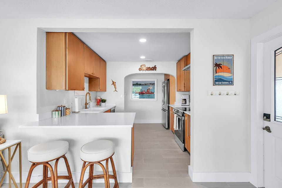 Brand new countertops and Kitchen.
