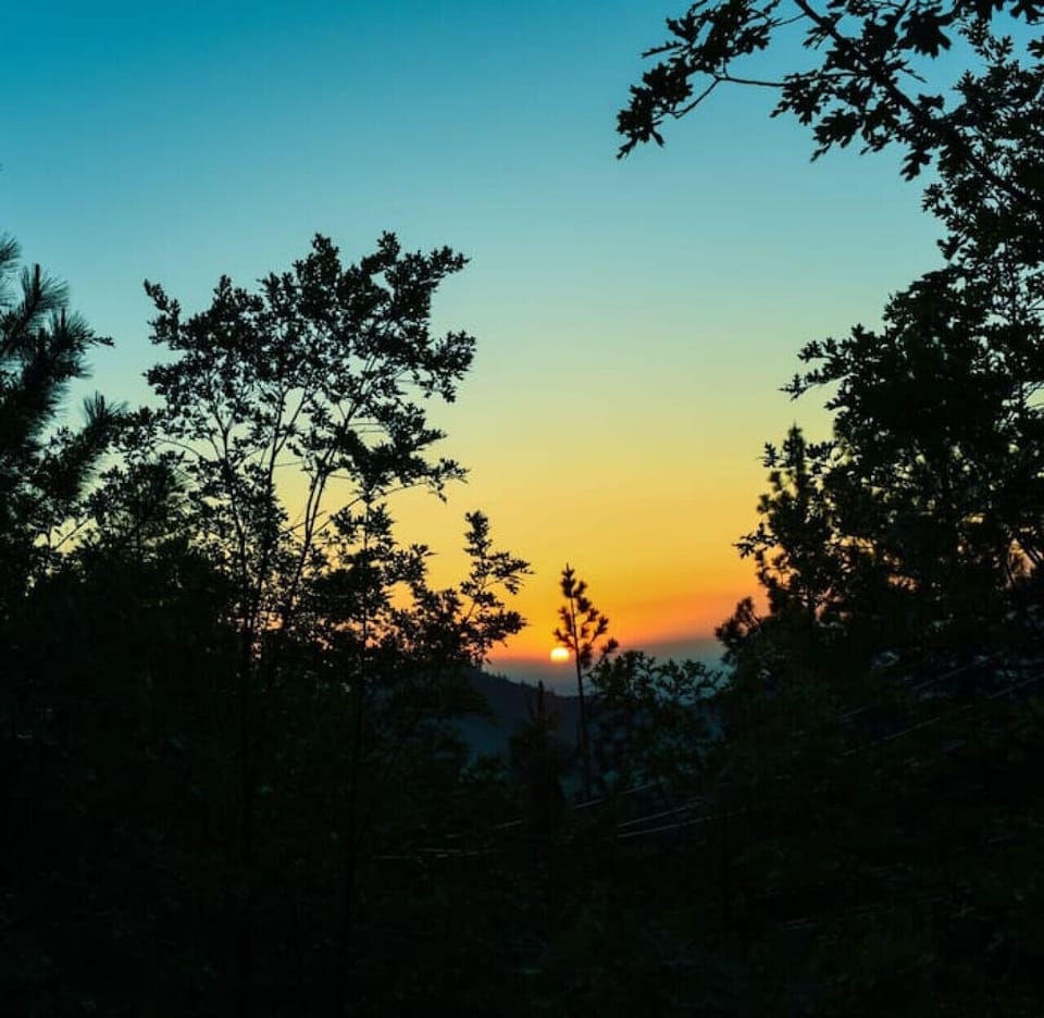 Stunng Sunset from our decks.