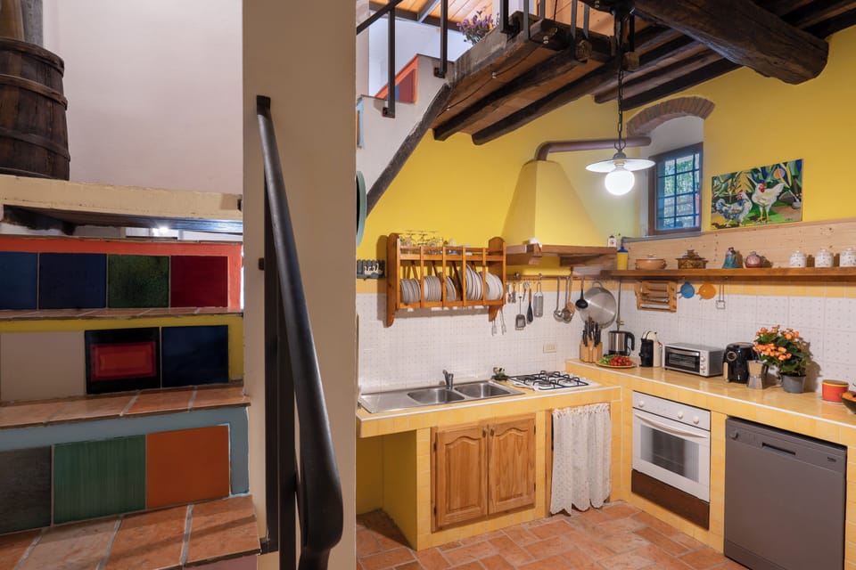 Villa | Private kitchen | Full-size fridge, microwave, oven, dishwasher