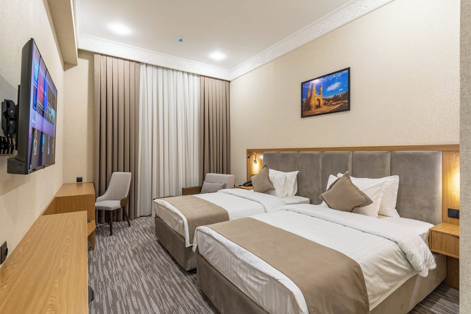 Premium bedding, minibar, in-room safe, desk