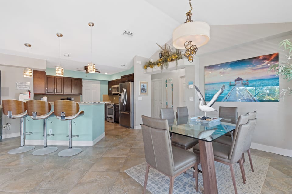 Fun coastal decor!
