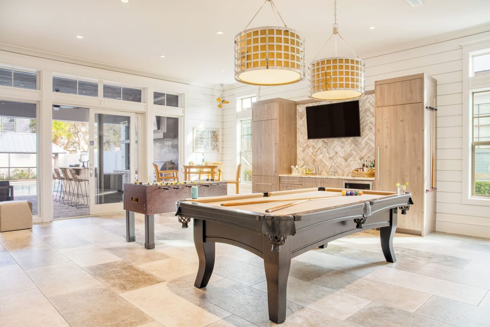 Pool or foosball? We've got an arcade table game too!