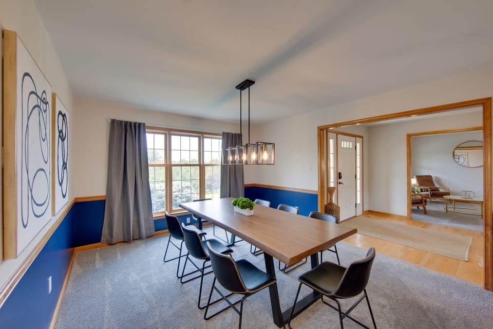Formal Dining Room | Free WiFi | Central Heating & A/C | Main Level