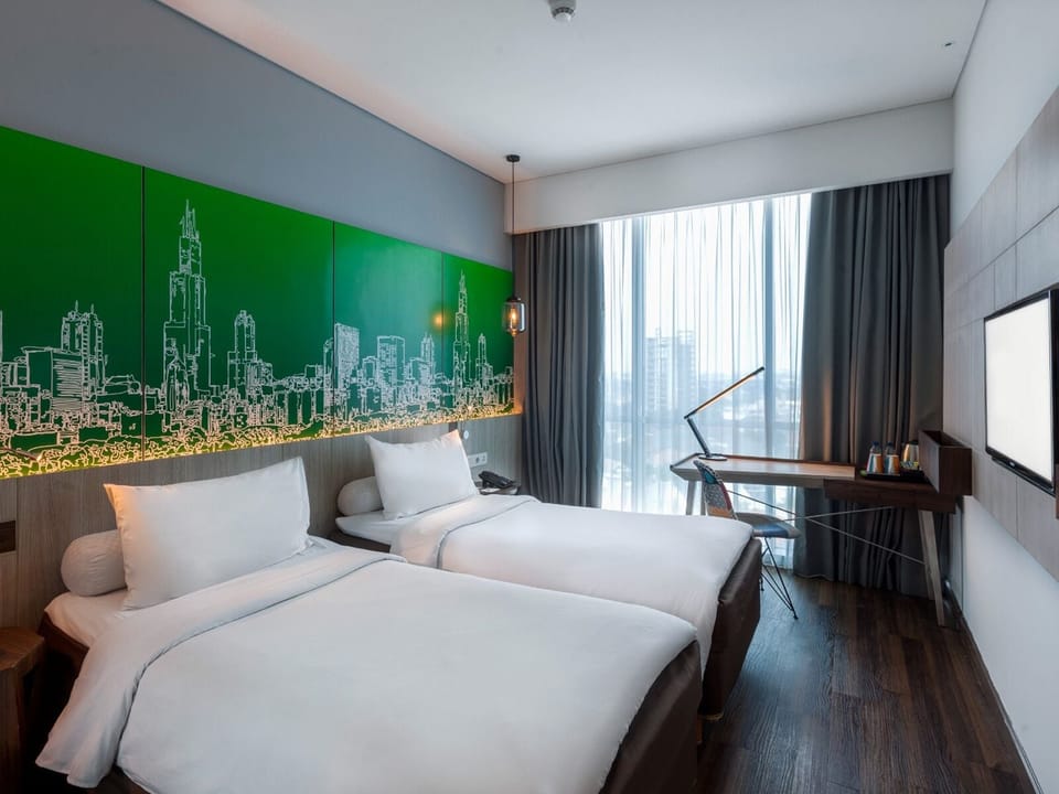 Superior Twin Room | In-room safe, desk, laptop workspace, soundproofing