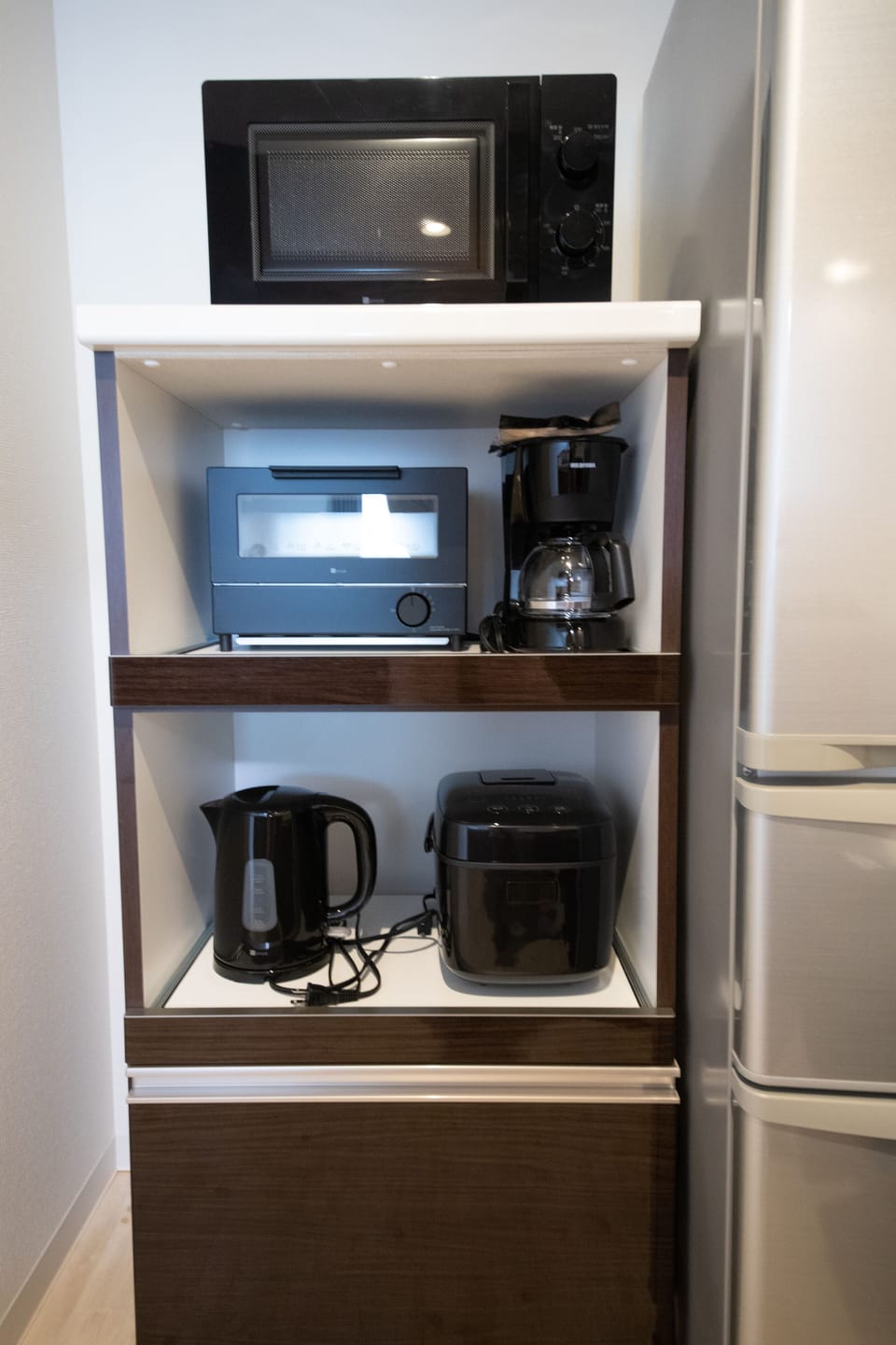 Basic Apartment | Private kitchen | Full-size fridge, microwave, stovetop, toaster