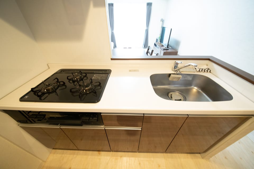 Basic Apartment | Private kitchen | Full-size fridge, microwave, stovetop, toaster