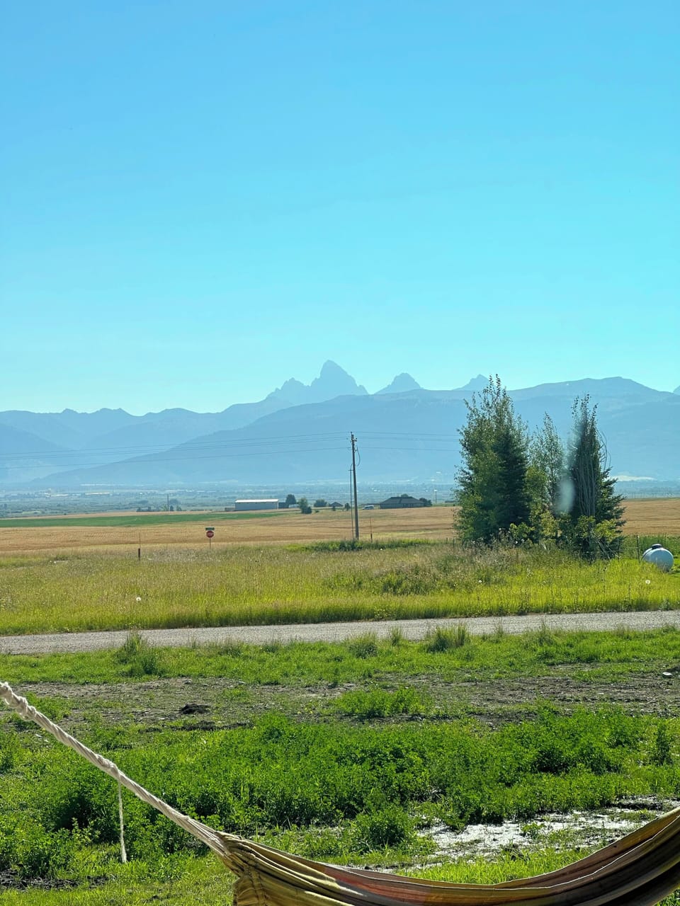 Just out the sliding glass doors of bedroom #2 are some amazing views of the Tetons.