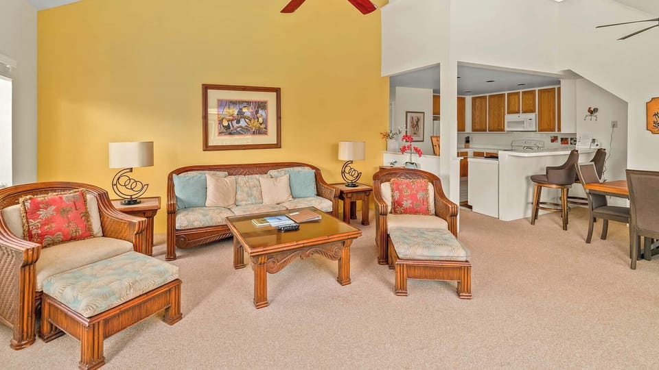 Regency at Poipu Kai #423 - Living Room Great Room - Parrish Kauai
