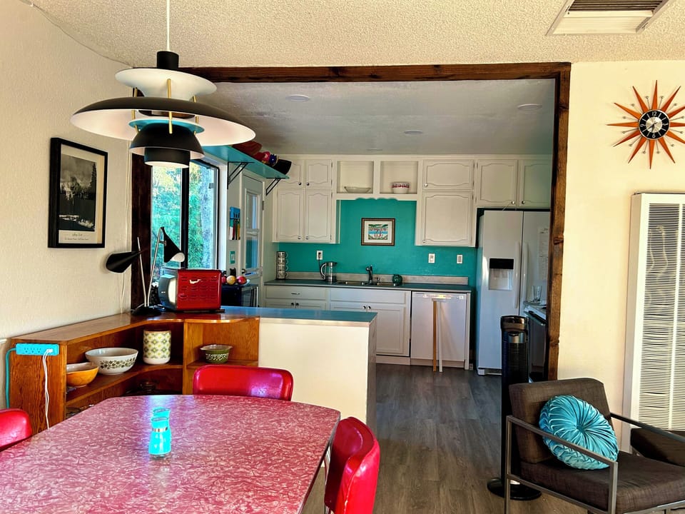 Dining room and kitchen