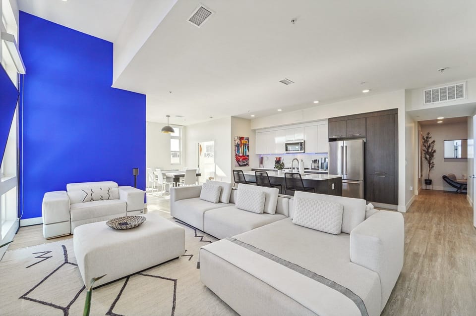 Living Area — The Penthouse vacation rental in Denver.