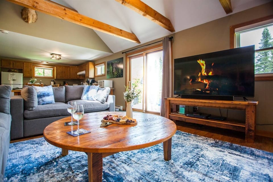 Enter into the inviting living room