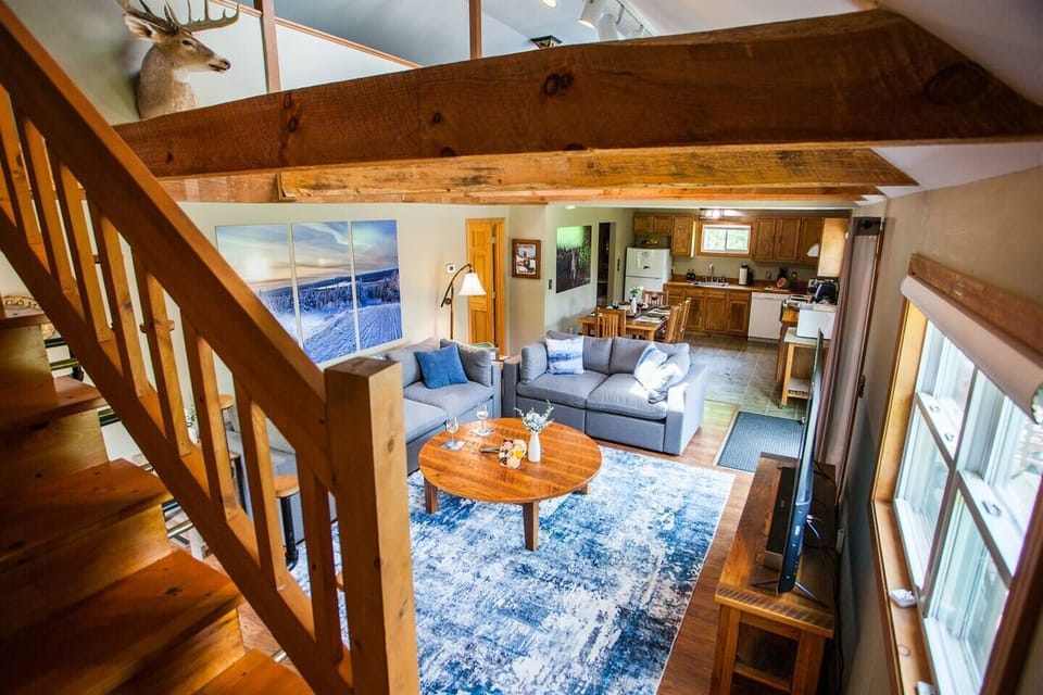 Open concept living room and kitchen