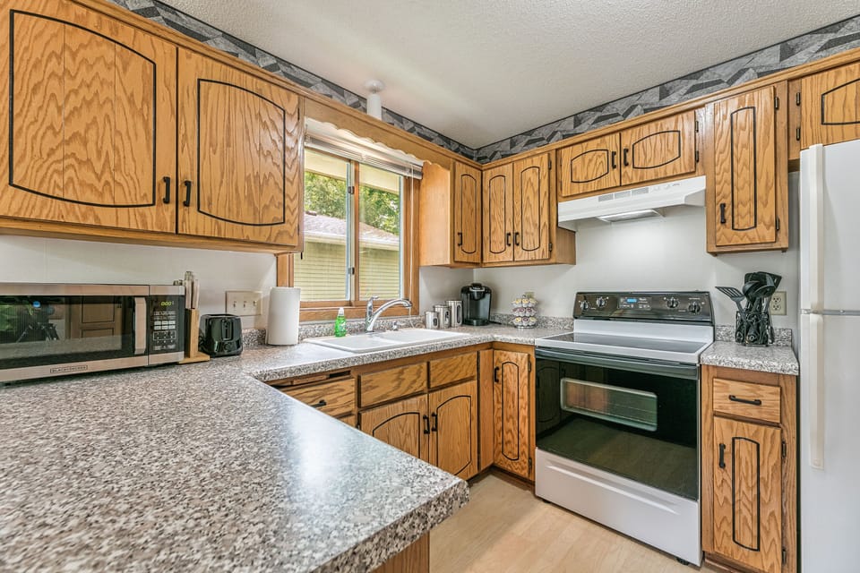 Fully stocked kitchen
