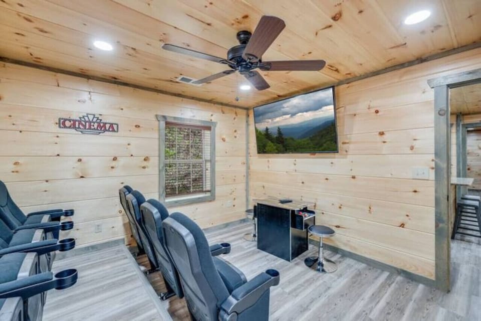 Movie Room with Arcade
