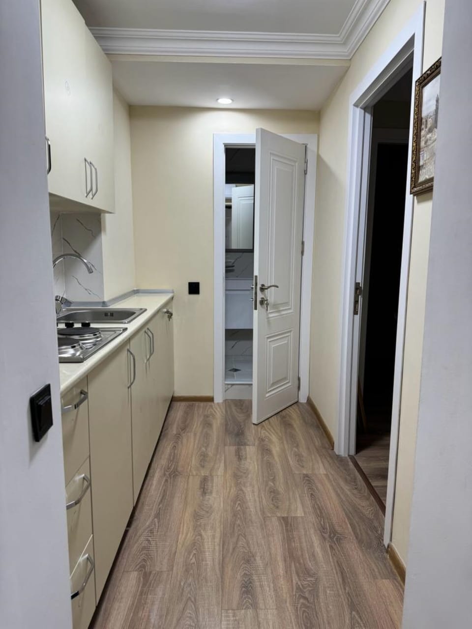 Apartment | Private kitchen | Microwave, electric kettle, freezer