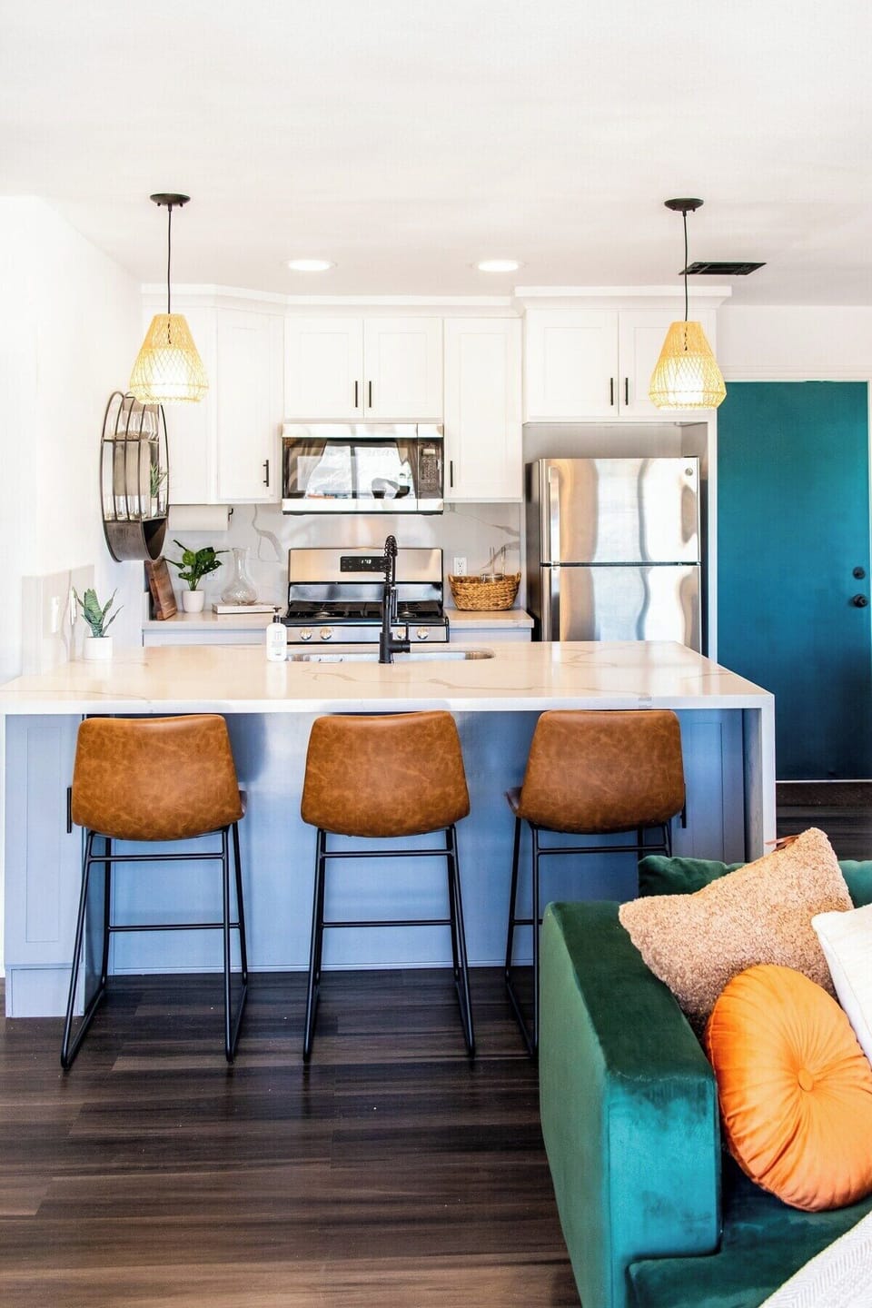 Open concept living, dining, and kitchen perfect for entertaining.