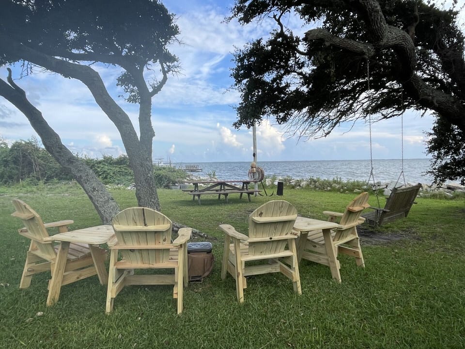Under the Live Oaks looking towards Cape Lookout and Shackleford Banks