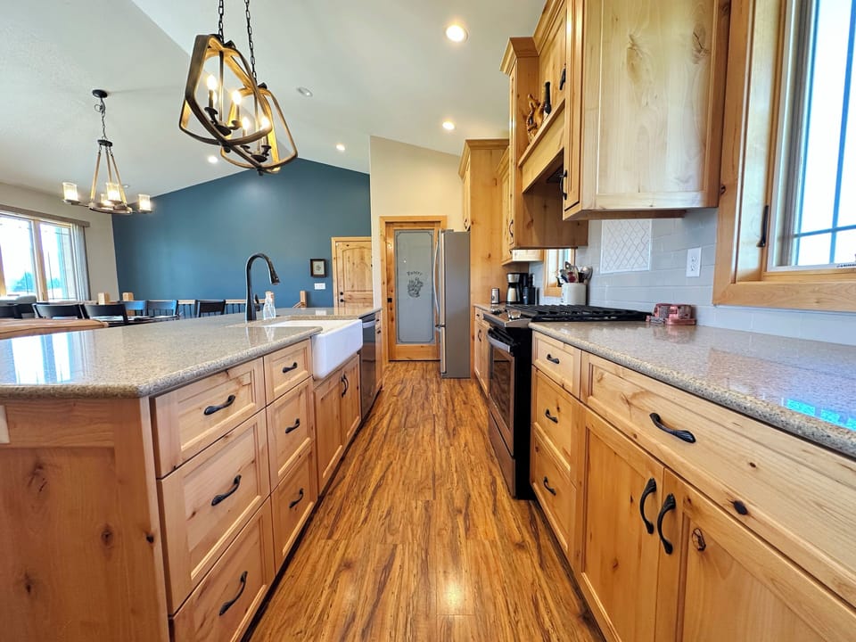 From the modern appliances to the wide array of cookware, this kitchen has everything you'll need to whip up meals for the whole group.