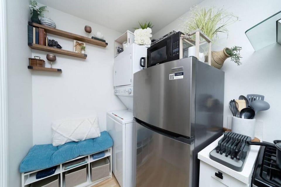 Don`t worry about laundry – we`ve got an in-unit stackable washer and dryer.