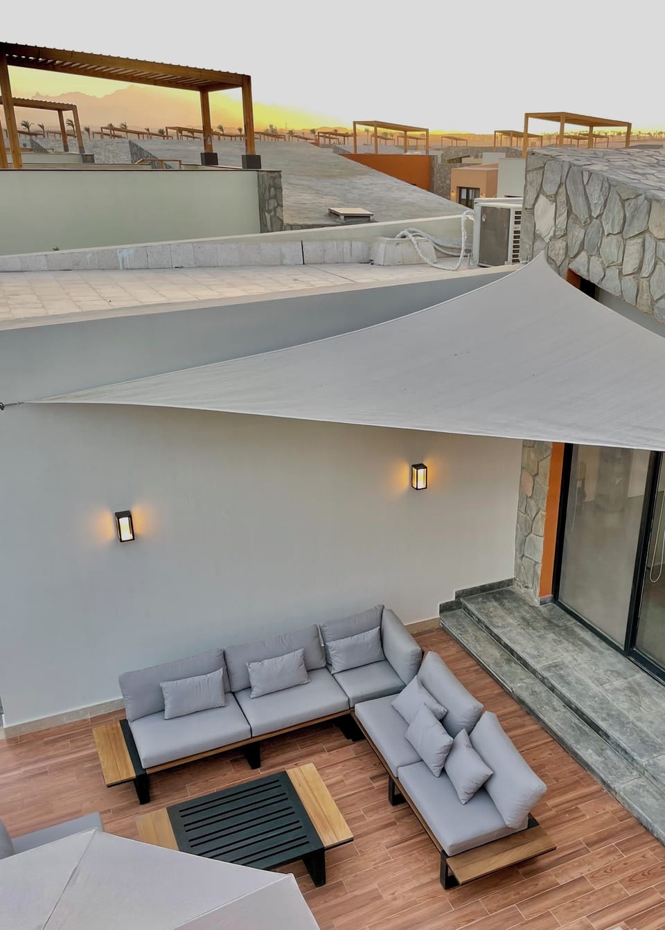 Outdoor seating area