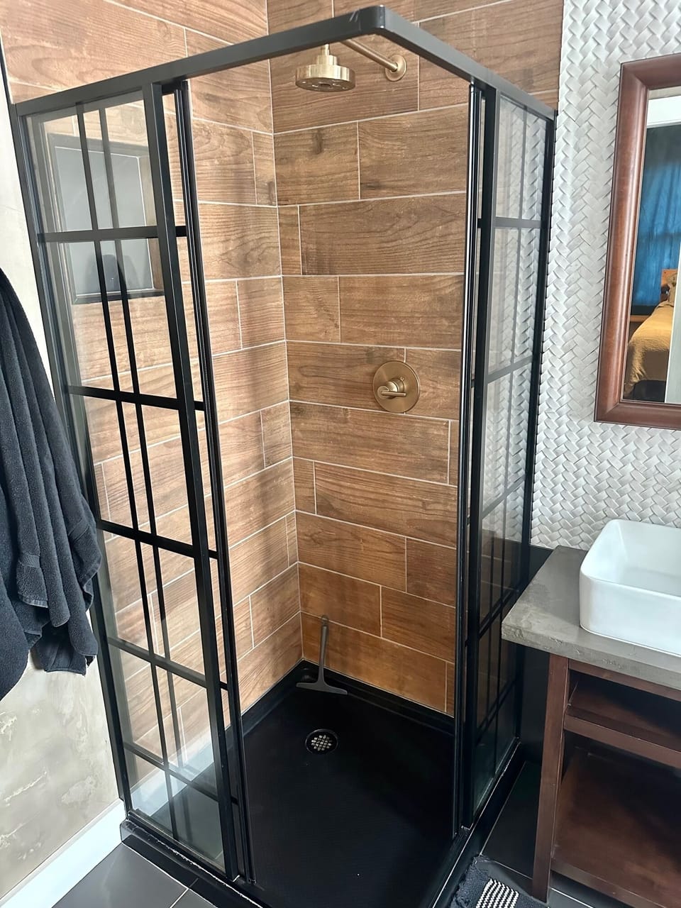 First Bedroom Shower
