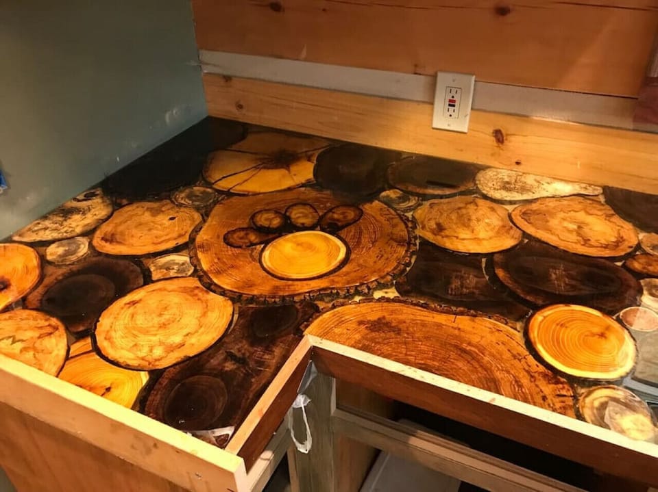 Kitchen Counter in Cabin Kitchen