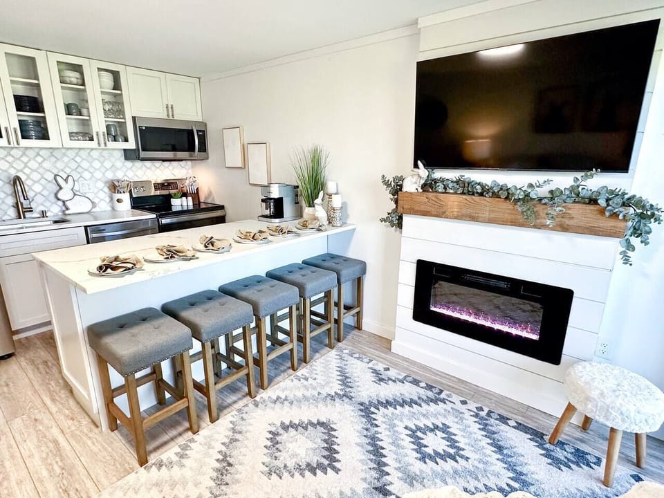 Enjoy the new, fresh, and bright decor