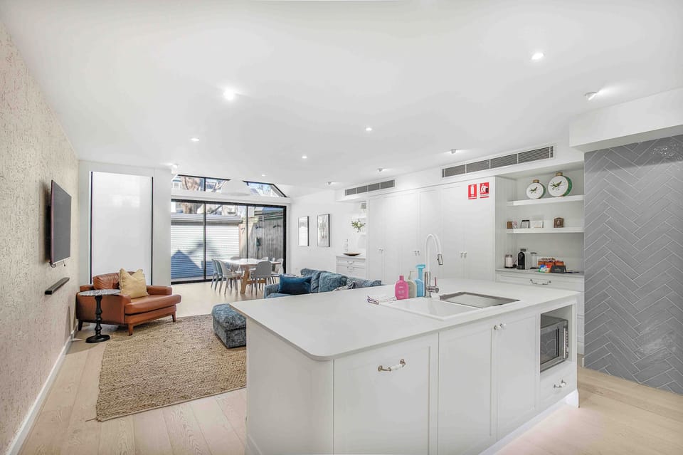 Kitchen and living room