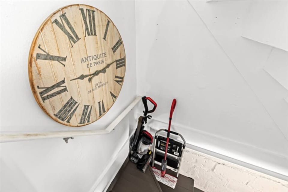 A vacuum cleaner, iron with ironing board, and various other supplies are at your disposal throughout your stay.