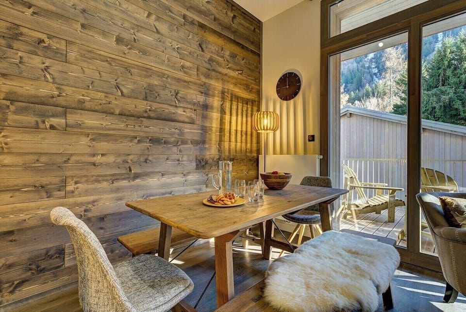 Stylish dining area