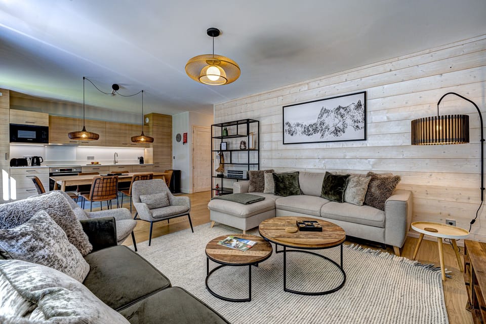 Stylish interior design throughout