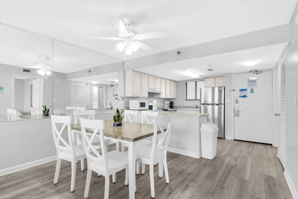Dining and kitchen